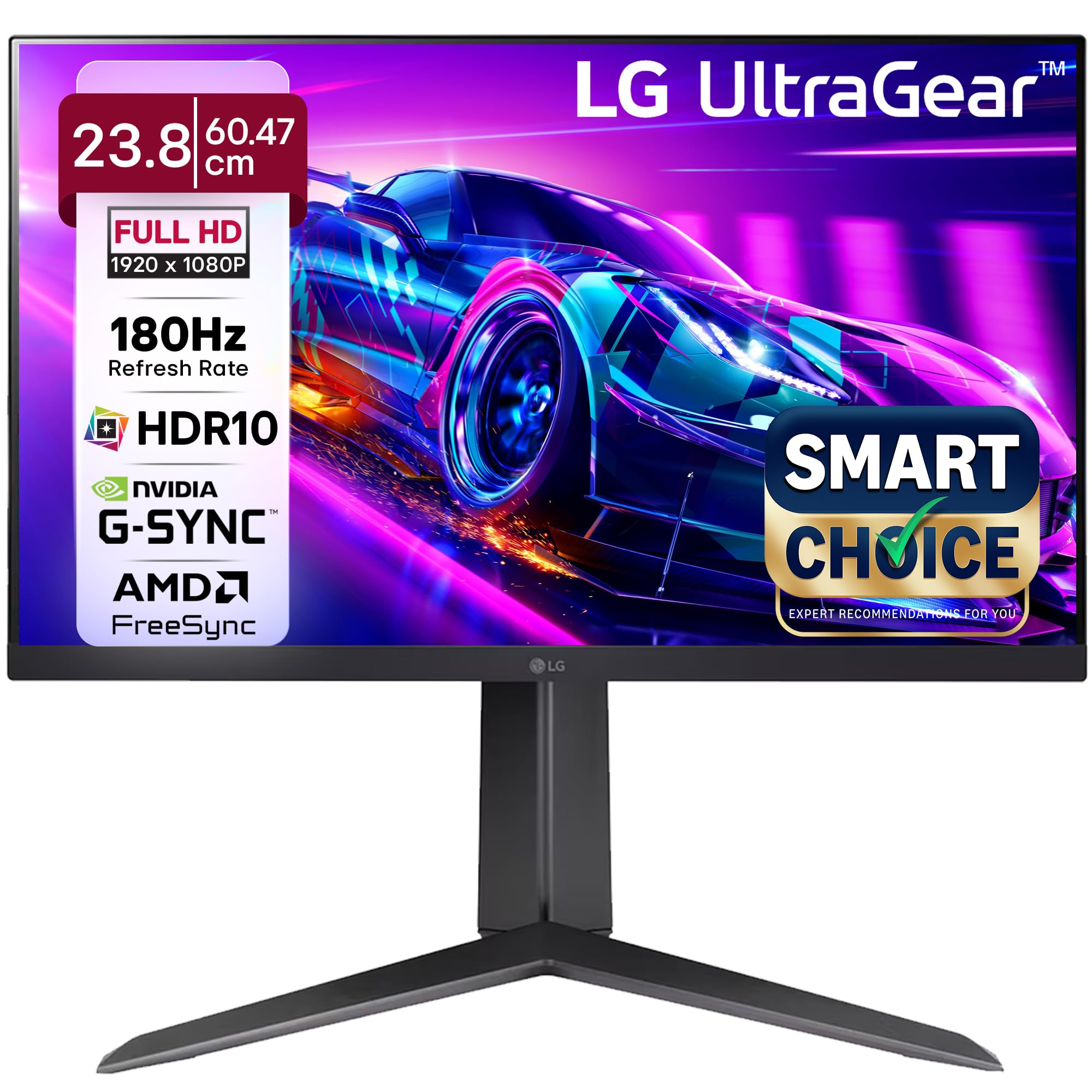 LG 24GS65F Smartchoice 60.47cm (23.8Inch) Ultragear FHD (1920x1080